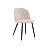 Gabi 1 beige / black Стул на металлокаркасе недорого