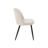 Gabi 1 beige / black Стул на металлокаркасе распродажа