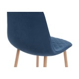 Capri dark blue / wood Стул купить