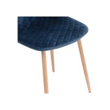 Capri dark blue / wood Стул купить