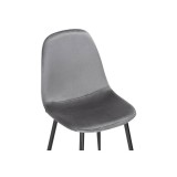 Lilu dark grey / black Стул купить