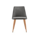 Morgan dark gray / wood Стул распродажа