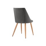 Morgan dark gray / wood Стул недорого