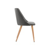 Morgan dark gray / wood Стул купить
