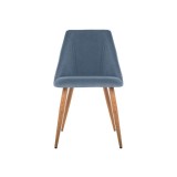 Morgan blue / wood Стул на металлокаркасе от производителя