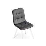 Bruk dark gray / white Стул на металлокаркасе фото