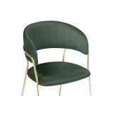 Kamelia dark green / gold Стул недорого