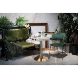 Kamelia dark green / gold Стул купить