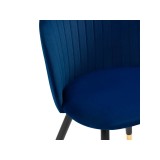 Gabi dark blue / black / gold Стул купить