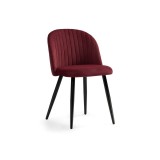 Gabi 1 wine red / black Стул на металлокаркасе недорого