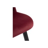 Gabi 1 wine red / black Стул на металлокаркасе от производителя