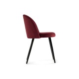 Gabi 1 wine red / black Стул на металлокаркасе фото
