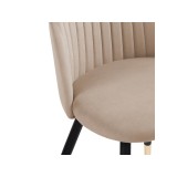 Gabi dark beige / black / gold Стул распродажа