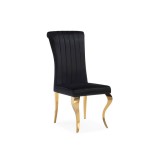 Lund black / gold Стул недорого