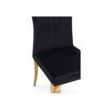 Lund black / gold Стул недорого