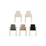 Lana dark grey / gold Стул на металлокаркасе распродажа