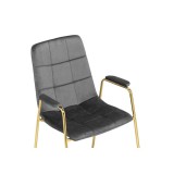 Lana dark grey / gold Стул на металлокаркасе от производителя