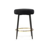 Plato black fabric Барный стул купить