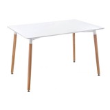 Table 120 white / wood Стол деревянный недорого