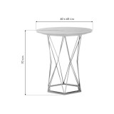 Melan white / gold Стол деревянный купить
