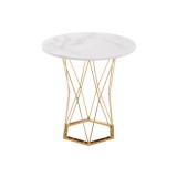 Melan white / gold Стол деревянный недорого