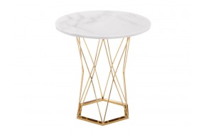 Стол Melan white / gold деревянный