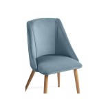 Morgan  light blue / wood Стул купить