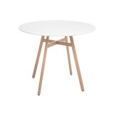 Арги 90 light purple / white / wood Обеденная группа распродажа