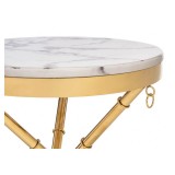 Monika 50х55 marble / gold Журнальный стол распродажа