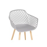 Rikon gray / wood Пластиковый стул от производителя