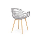 Rikon gray / wood Пластиковый стул от производителя