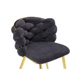 Rendi gray / gold Стул на металлокаркасе недорого