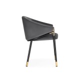 Molton gray / black/ gold Стул на металлокаркасе недорого