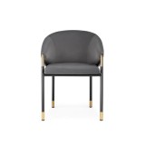 Molton gray / black/ gold Стул на металлокаркасе купить