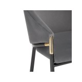 Molton gray / black/ gold Стул на металлокаркасе от производителя