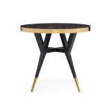 Selina 80х72 black / gold Стол деревянный купить
