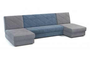 Диван угловой П-образный Баден NEXT 369 угловой Bravo grey/Bravo blue/Bravo grey