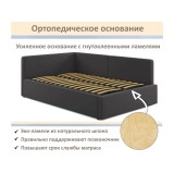 Мягкая кровать-тахта Kapri 1200 шоколад c подъемным механизмом купить