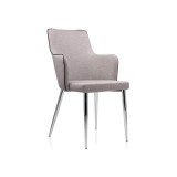 Benza beige fabric Стул на металлокаркасе недорого