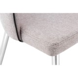 Benza beige fabric Стул на металлокаркасе фото