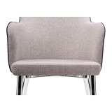 Benza beige fabric Стул на металлокаркасе недорого