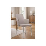 Benza beige fabric Стул на металлокаркасе купить