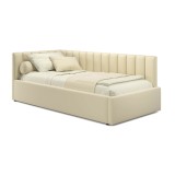 Мягкая кровать Milena 900 беж с подъемным механизмом и матрасом  недорого
