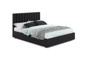 Кровать Мягкая Olivia 1600 темная с ортопедичеким основанием