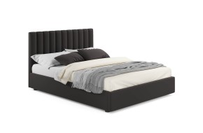 Кровать Мягкая Olivia 1400 шоколад с ортопедичеким основанием