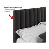 Мягкая кровать Olivia 1600 шоколад с ящиками купить