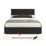 Мягкая кровать Olivia 1600 шоколад с ящиками недорого