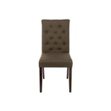 Amelia dark walnut / fabric brown Стул деревянный купить