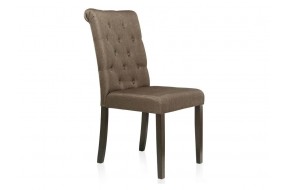 Стул Amelia dark walnut / fabric brown деревянный