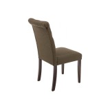 Amelia dark walnut / fabric brown Стул деревянный купить